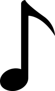 Musical Note Editable Svg Line Art, Free Vectors File